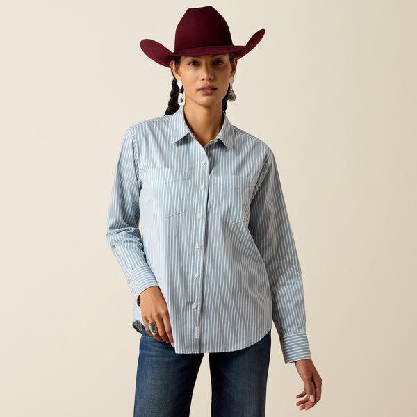 Womens Ariat Everything Shirt in Glacier Stripe