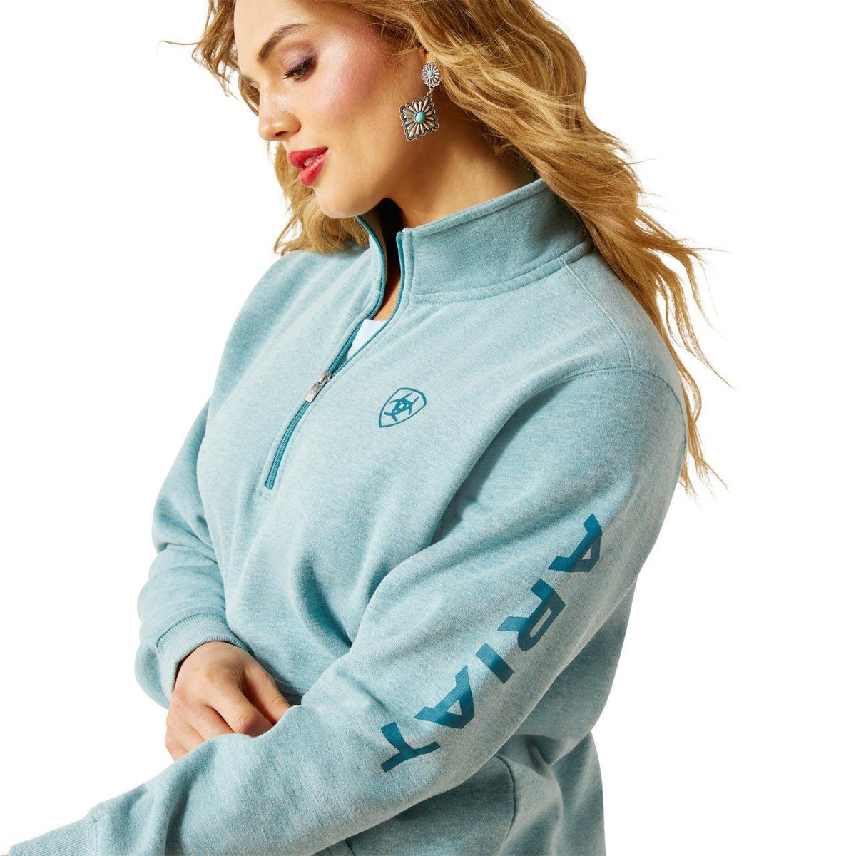 WOMENS Ariat Logo 1/2 Zip Sweatshirt