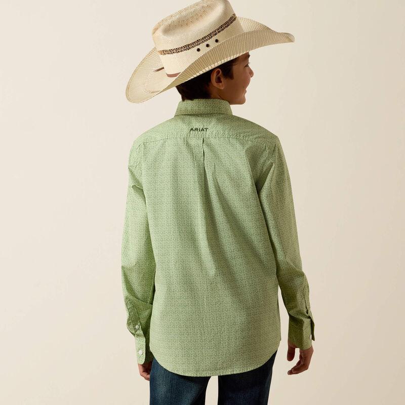 Ariat Boys Smitty Shirt Loden Frost Abstract Print