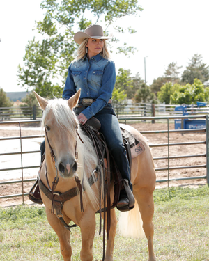 Women's Long Sleeve Denim Shirt