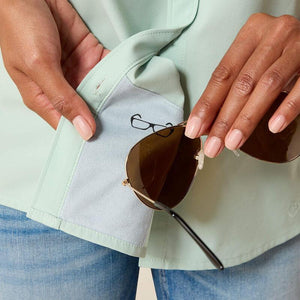 Light green button-up shirt 