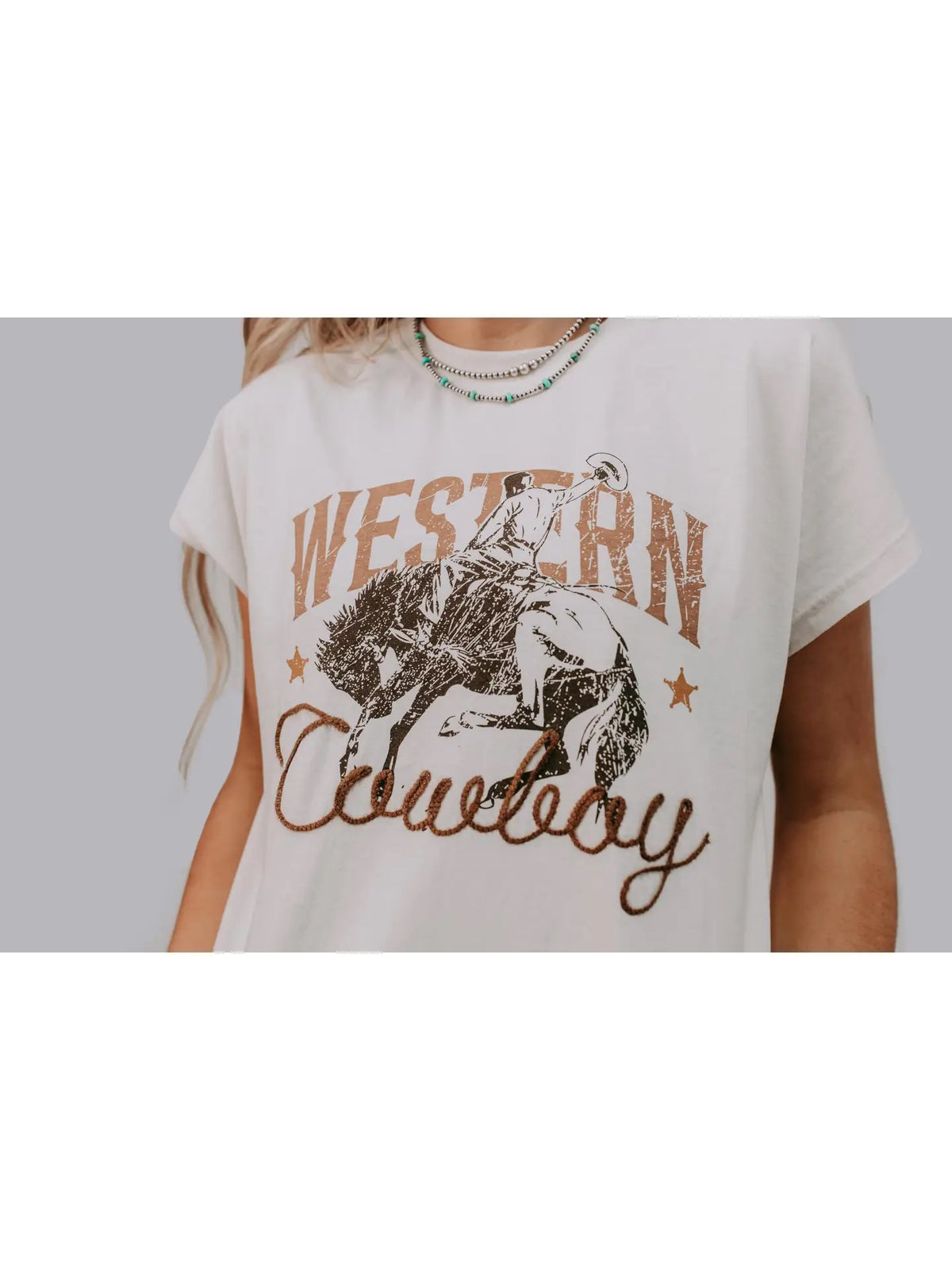 Roped Embroidery T Shirt