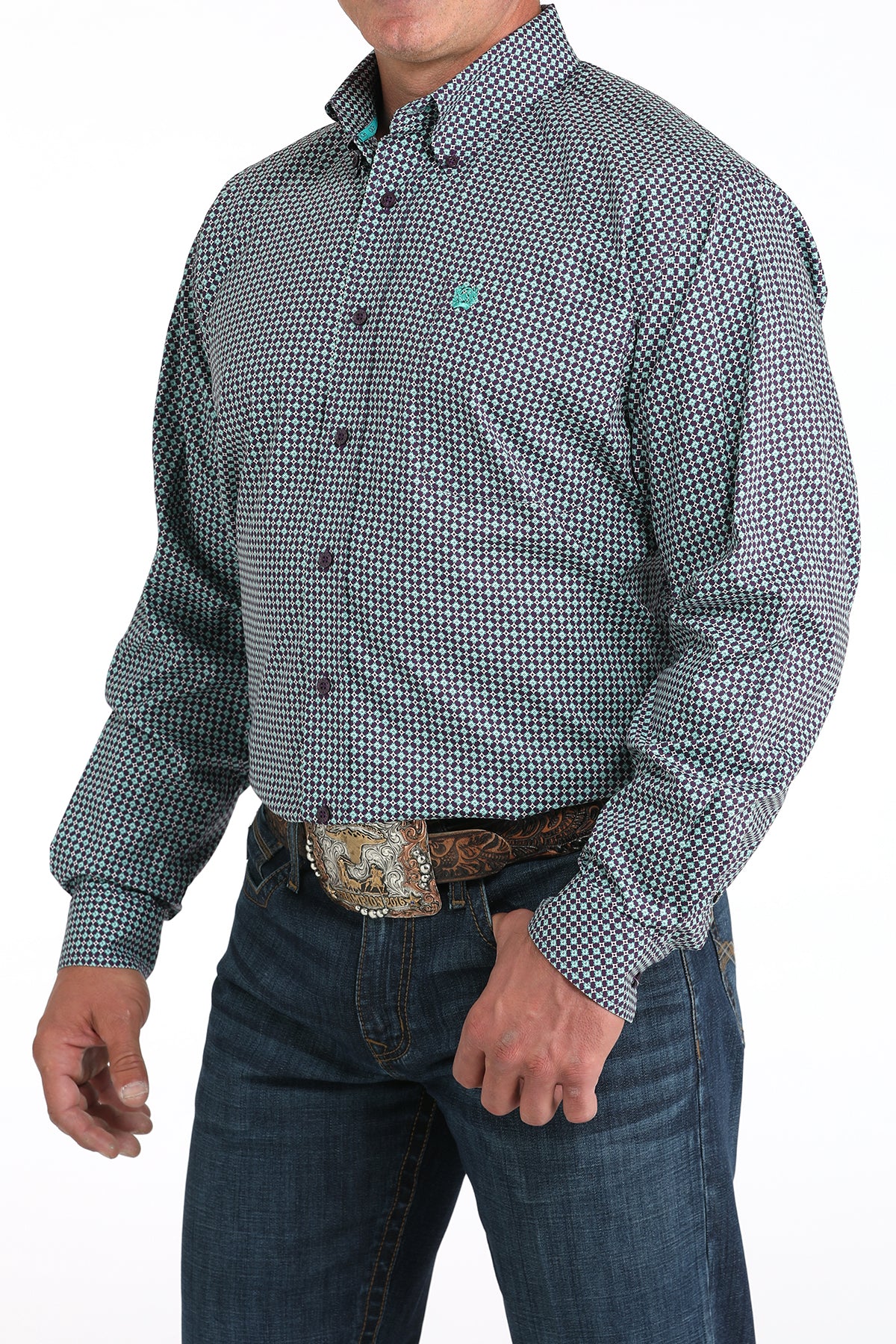 Cinch Men’s Long Sleeve Classic Print
