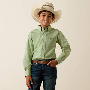 Ariat Boys Smitty Shirt Loden Frost Abstract Print