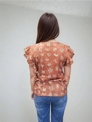 Branded Ruffled Sleeve