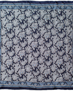 100% Silk Skinny Paisley Scarf