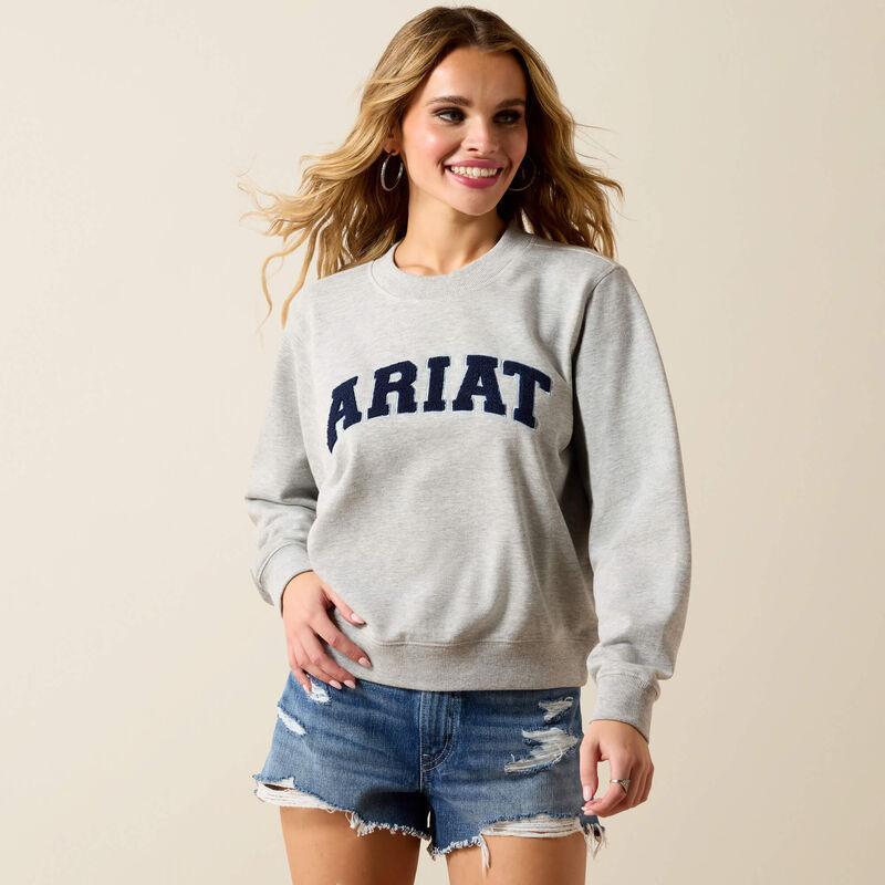 Grey Ariat crewneck sweatshirt