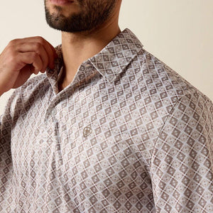 Mens Ariat Southwest Geo Print Polo