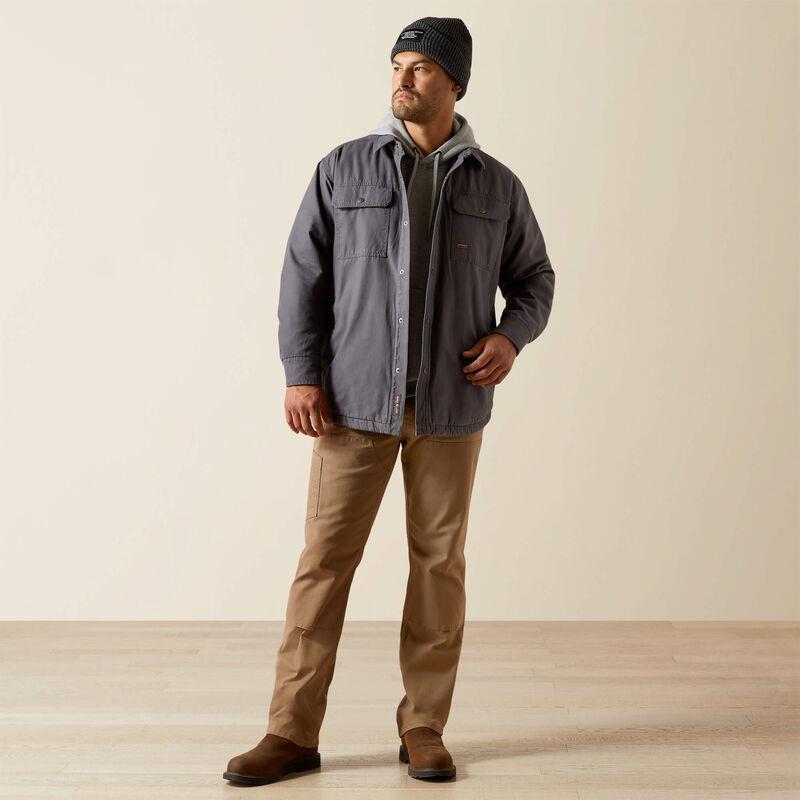 Mens Ariat Rebar Canvas Shirt Jacket
