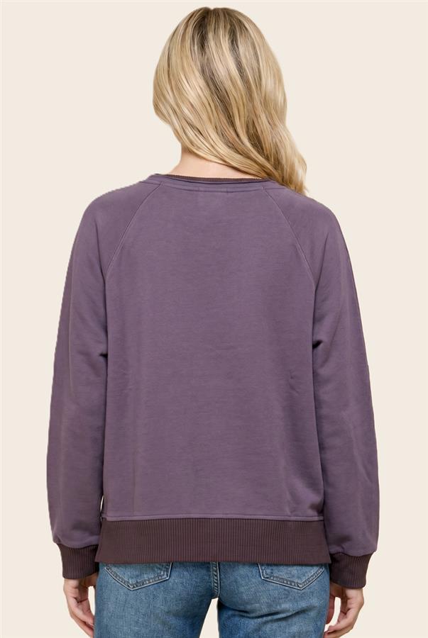 Dusty purple crewneck sweatshirt 