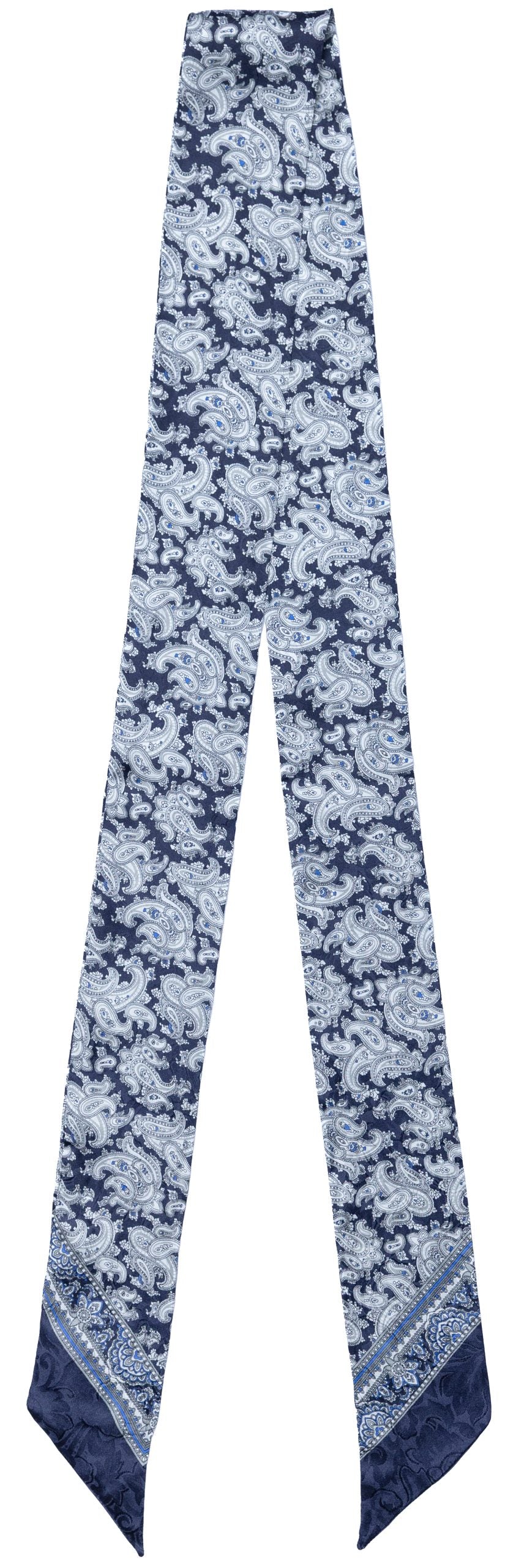 100% Silk Twilly Paisley Scarf