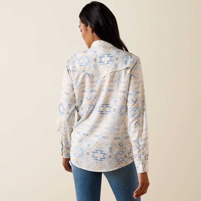 Aztec patterned long sleeve shirt.