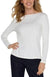 Liverpool Ribbed Knit Boat Neck Long Sleeve Top