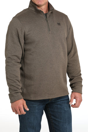 Cinch Men's Brown 1/4 Zip Pullover