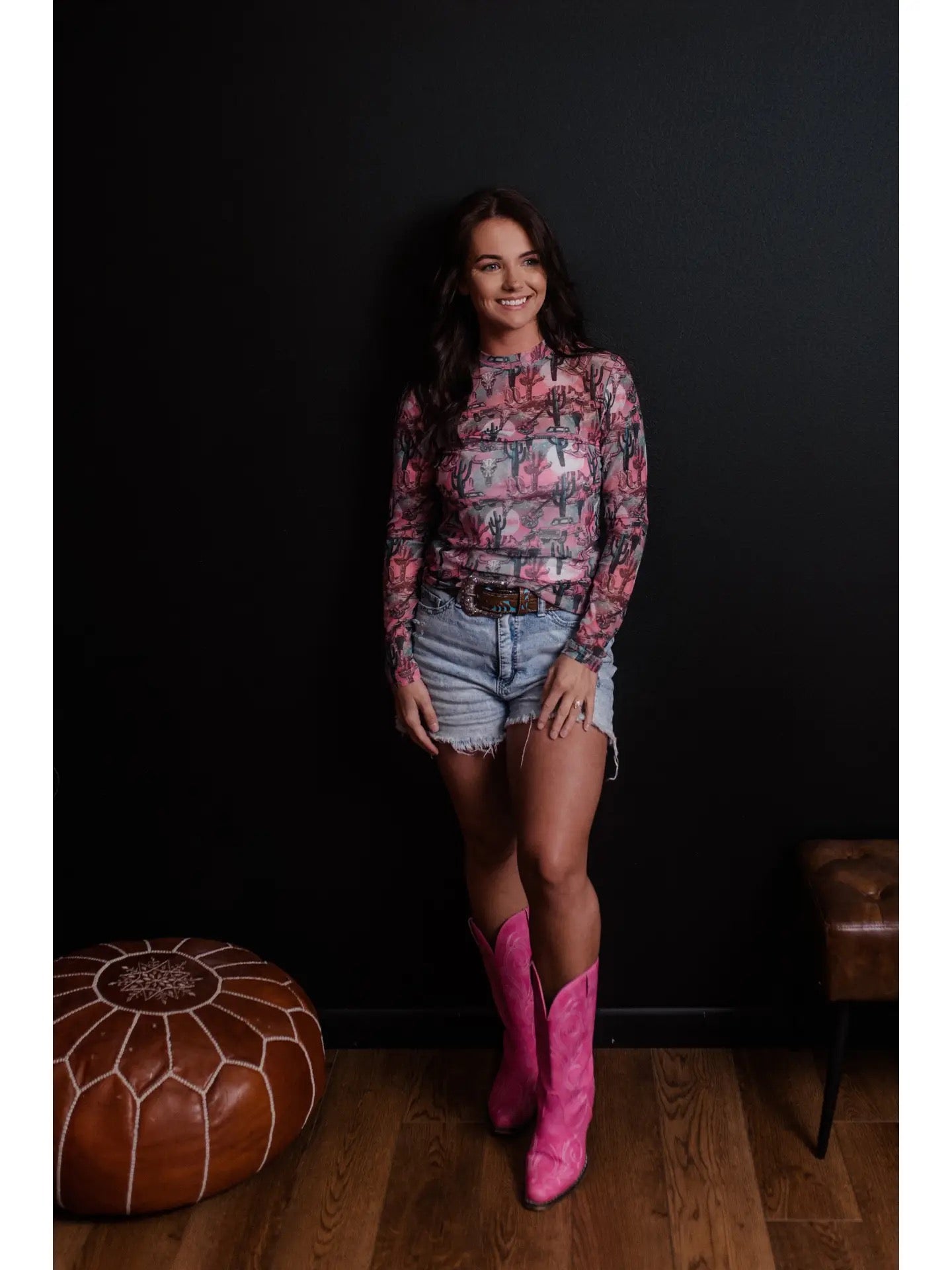 Country Road Mesh Top
