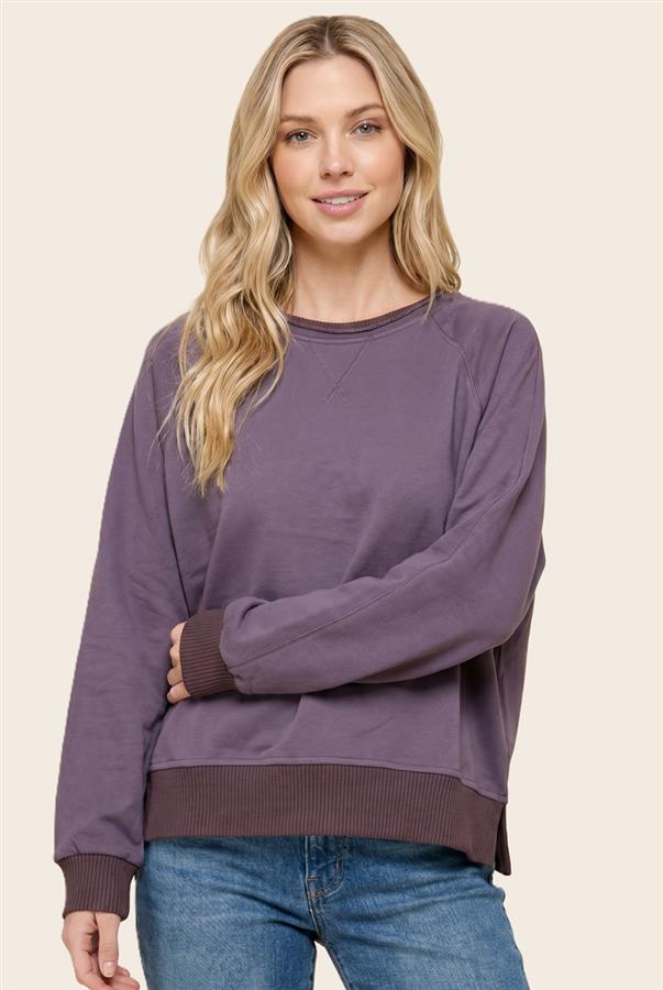 Dusty purple crewneck sweatshirt 