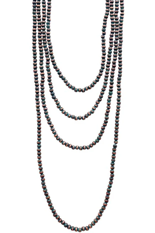 MULTI LAYERED TINY WESTERN NAVAJO PEARL NECKLACE