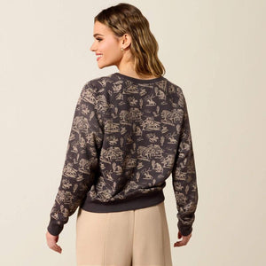 Ariat Retro Rodeo Carbon Copy Essential Crew Sweatshirt