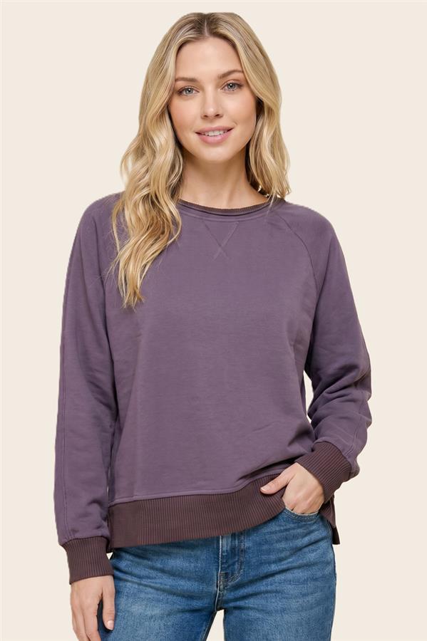 Dusty purple crewneck sweatshirt 