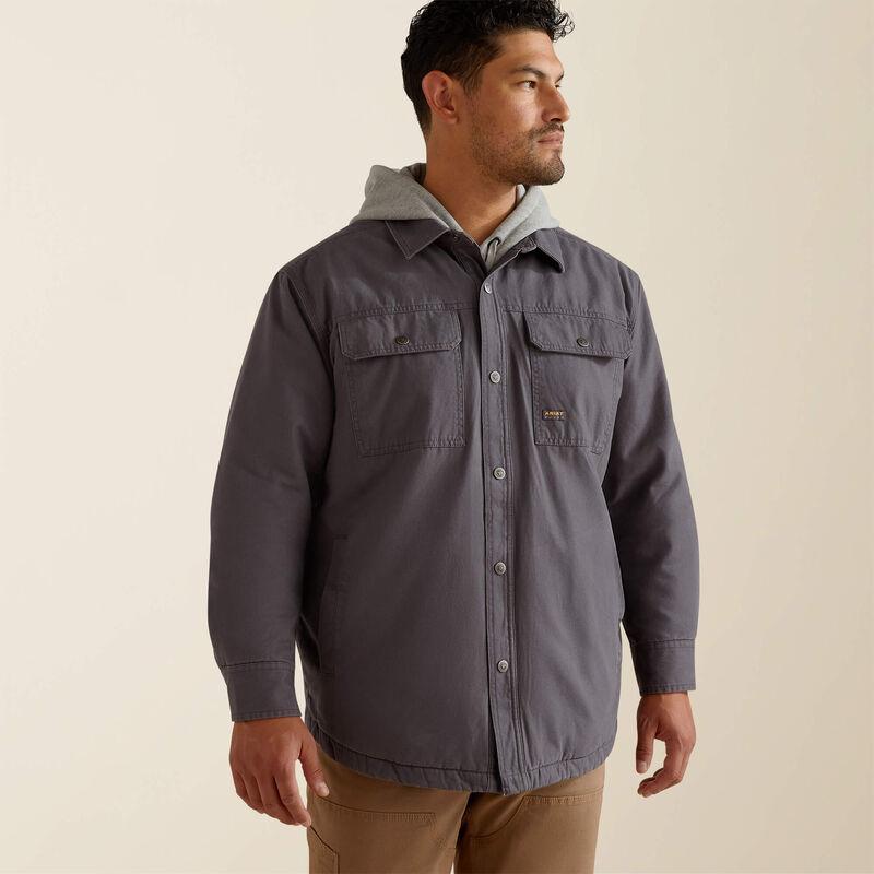 Mens Ariat Rebar Canvas Shirt Jacket