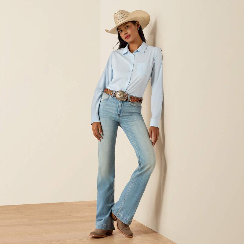 Light blue long sleeve button down shirt