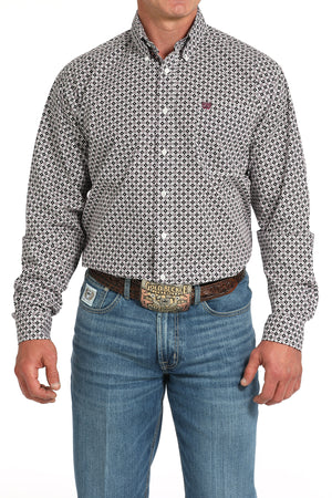 Cinch Men's Diamond Print Button-Down Western Shirt