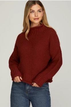 HARPER LONG SLEEVE TURTLENECK SWEATER