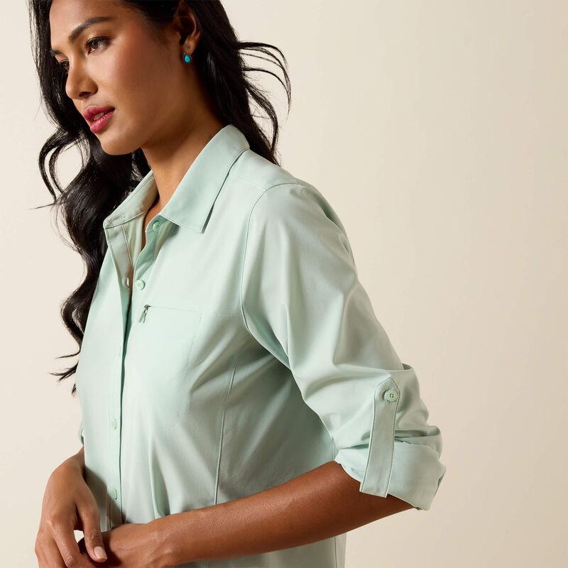 Light green button-up shirt 