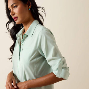 Light green button-up shirt 