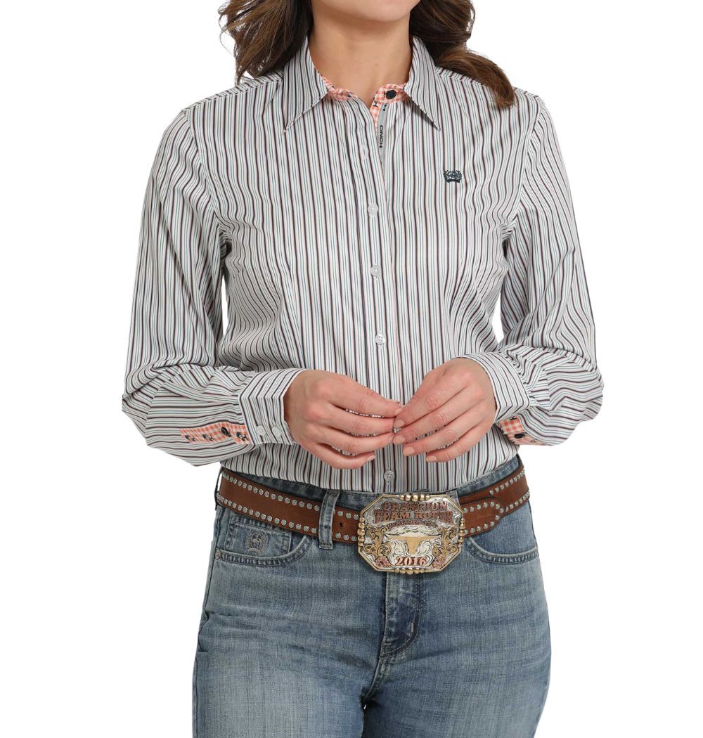 Women's Cinch Button Down Shirt