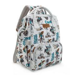 Wrangler Cowboy Printed Callie Backpack/Diaper Bag