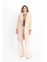 LADIES WOVEN LONG COAT