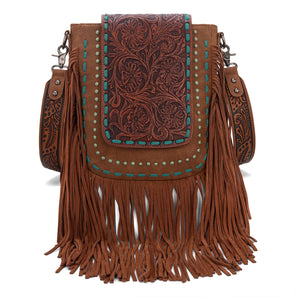 Trinity Ranch Floral Tooled Concealed Carry Crossbody