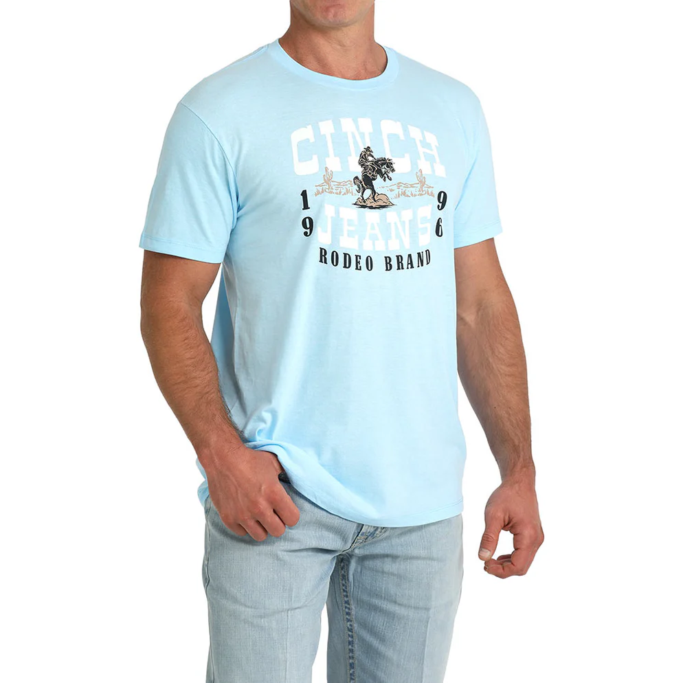 Cinch Men's Blue 1996 Rodeo Logo Tee Shirt