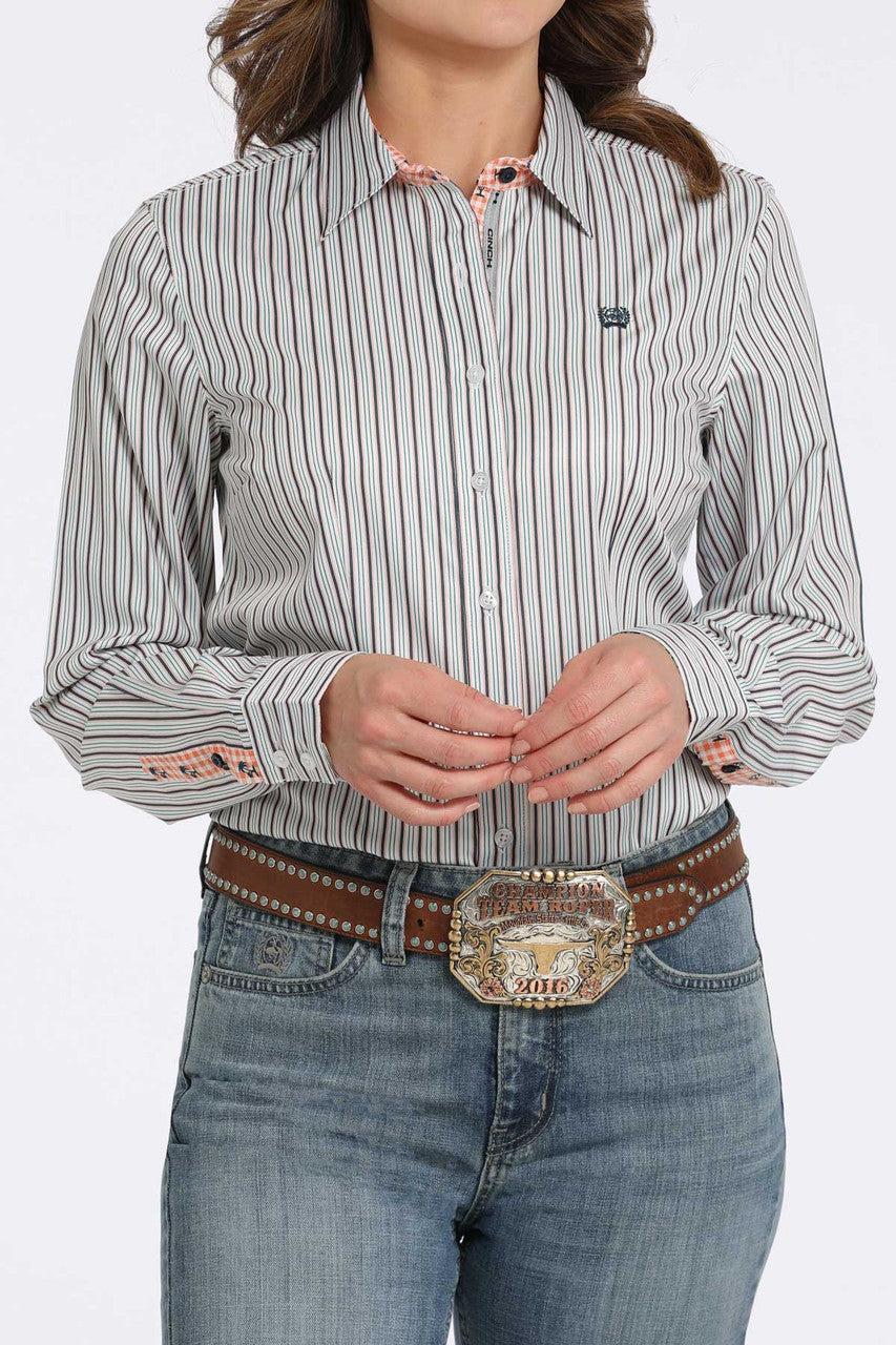 Women's Cinch Button Down Shirt