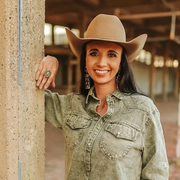 Olive Pearl Snap Long Sleeve Denim Shirt