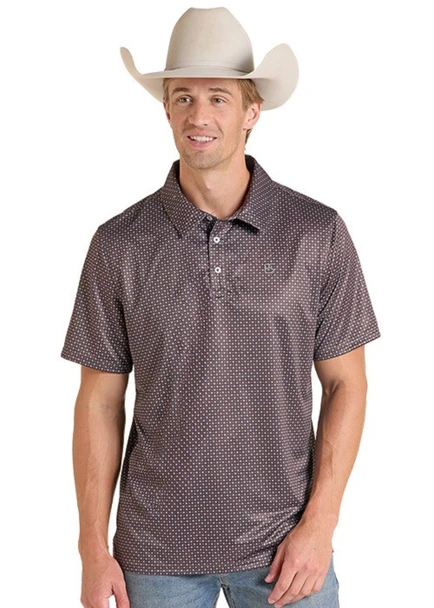 Men's Panhandle Slim Geometric Print Polo
