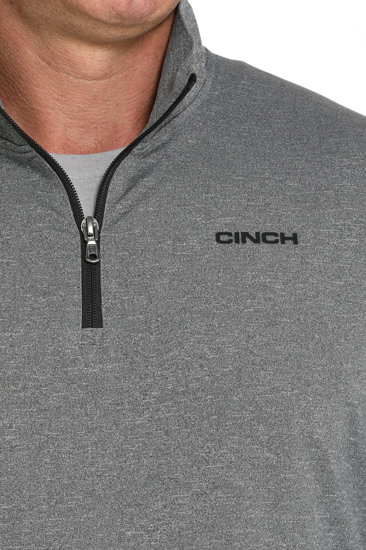 Cinch Men's 1/4 Zip Charcoal Pullover