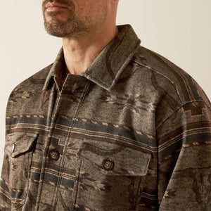 Mens Ariat Caldwell Printed Shirt Jacket