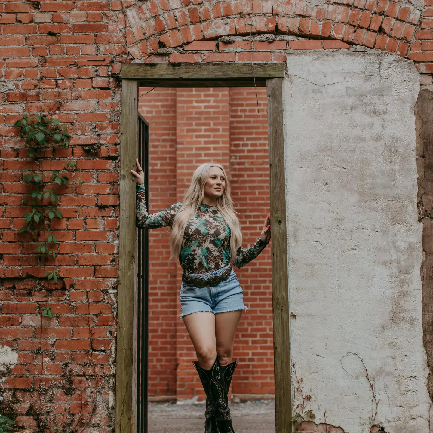 Wild Mix Print Mesh Top