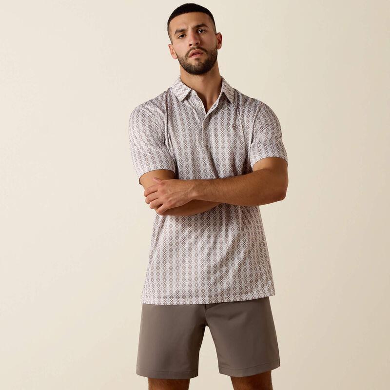 Mens Ariat Southwest Geo Print Polo