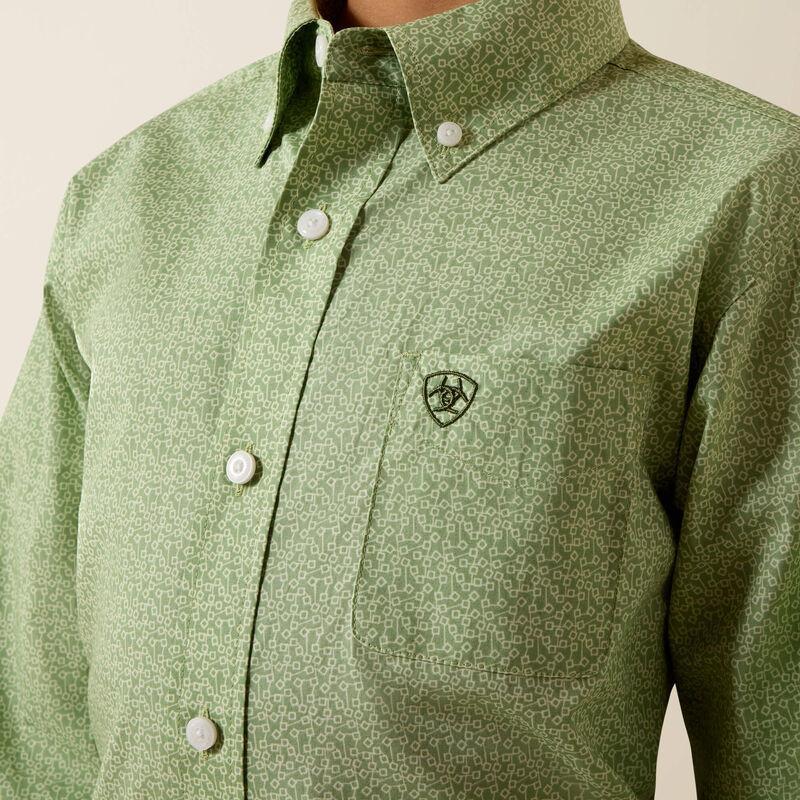Ariat Boys Smitty Shirt Loden Frost Abstract Print