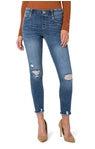 Liverpool Gia Glider Anle Skinny Distressed