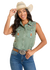 ROCK & ROLL WOMENS EMBROIDERED SLEEVELESS TOP