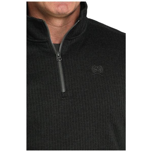 Cinch Men's 1/4 Zip Sweater - Black
