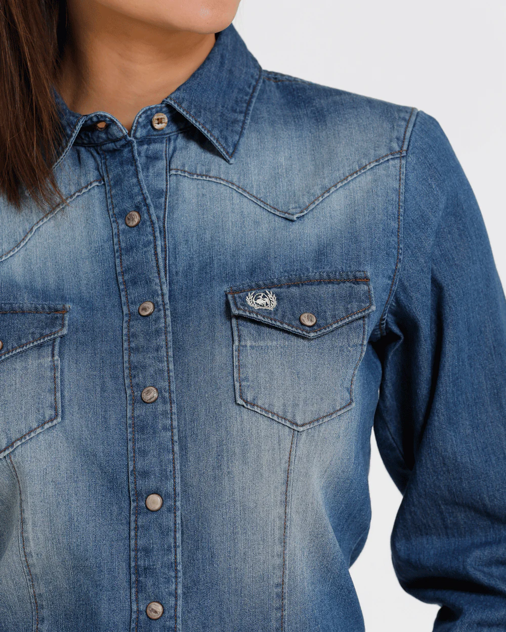 Women's Long Sleeve Denim Shirt