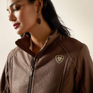 Ariat Logo Softshell Faux Leather Jacket