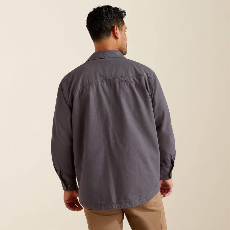 Mens Ariat Rebar Canvas Shirt Jacket