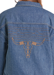 Steer Emblem Denim Jacket