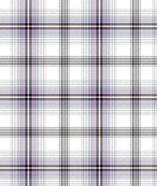 Plaid pattern with black, white, and purple colors 